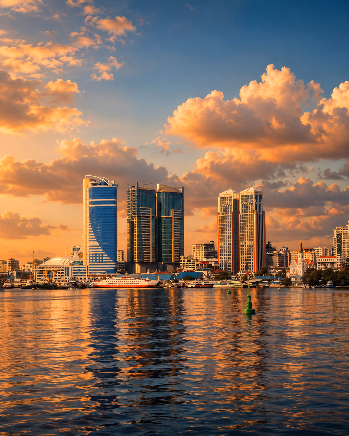 Dar es Salaam at dusk